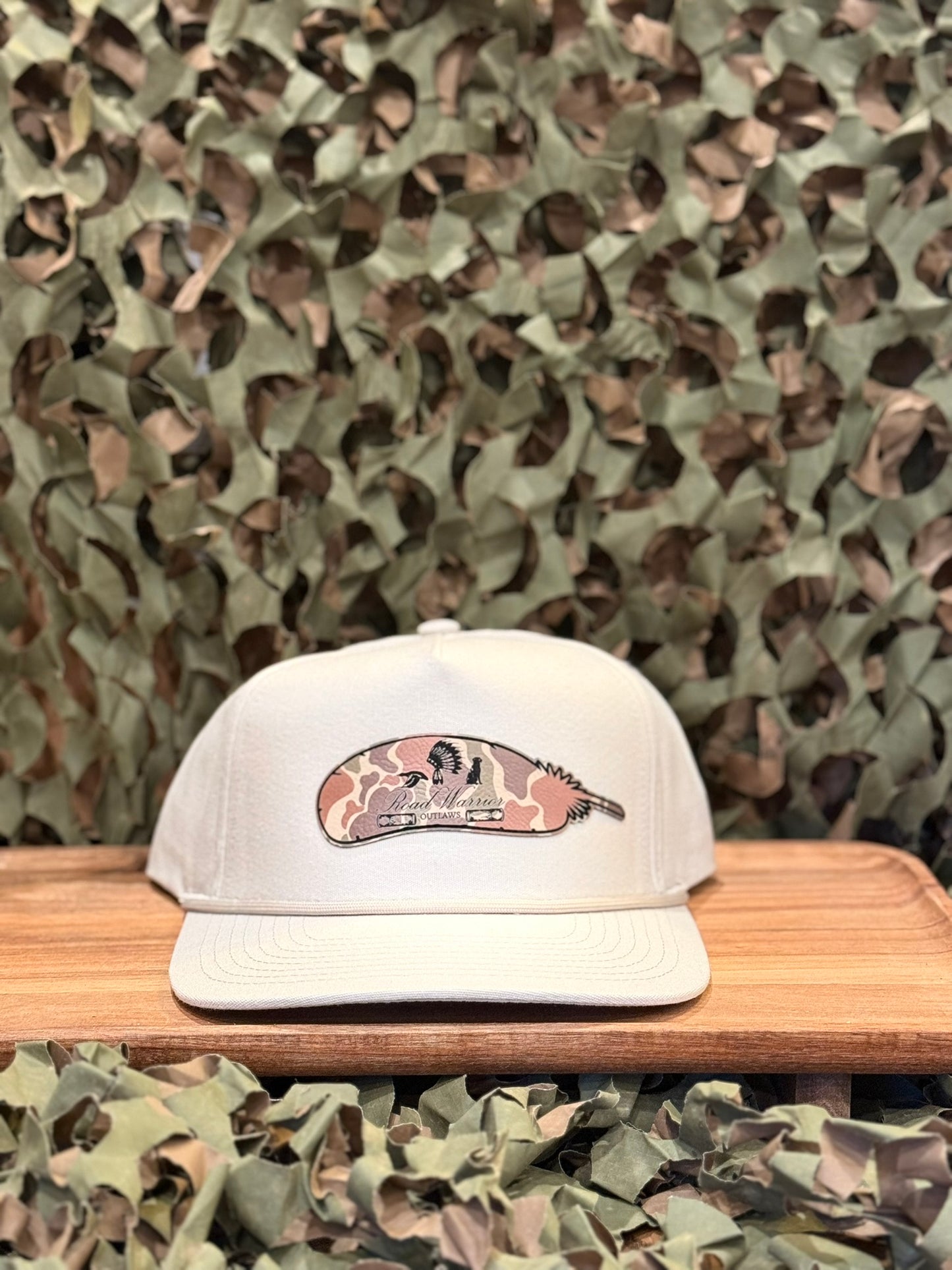 Cream Turkey Feather Cap