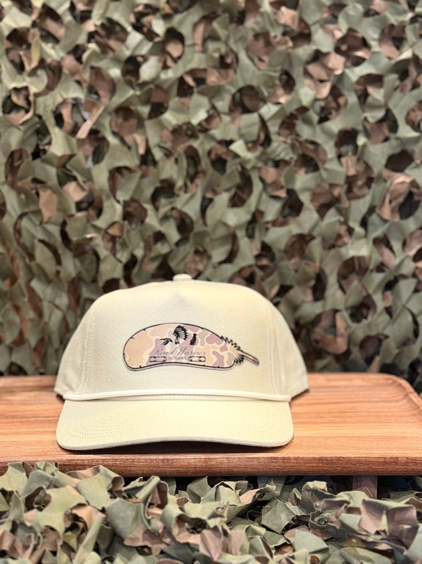 Khaki Turkey Feather Cap