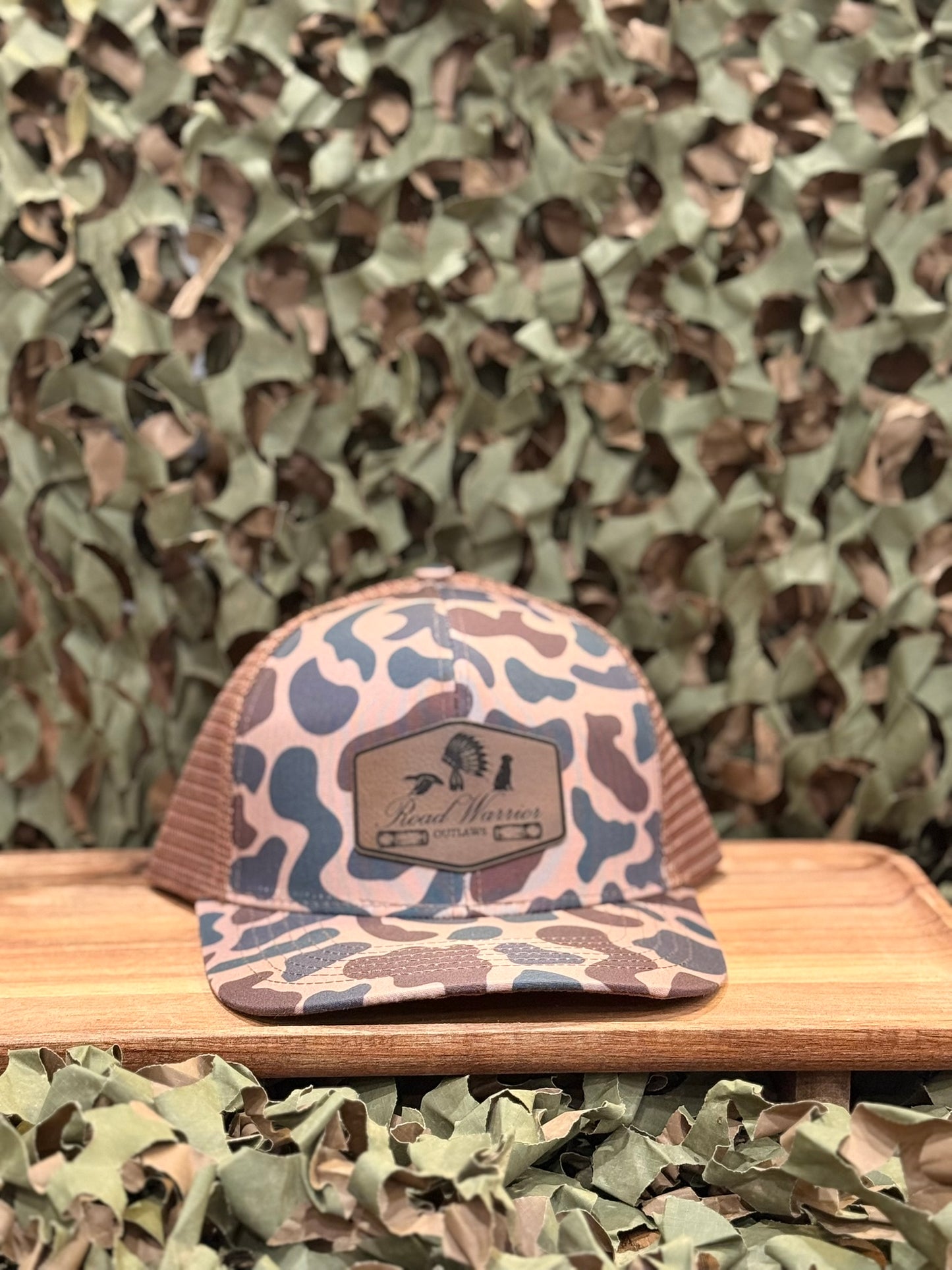 Brown Duck Camo Trucker RWO Cap