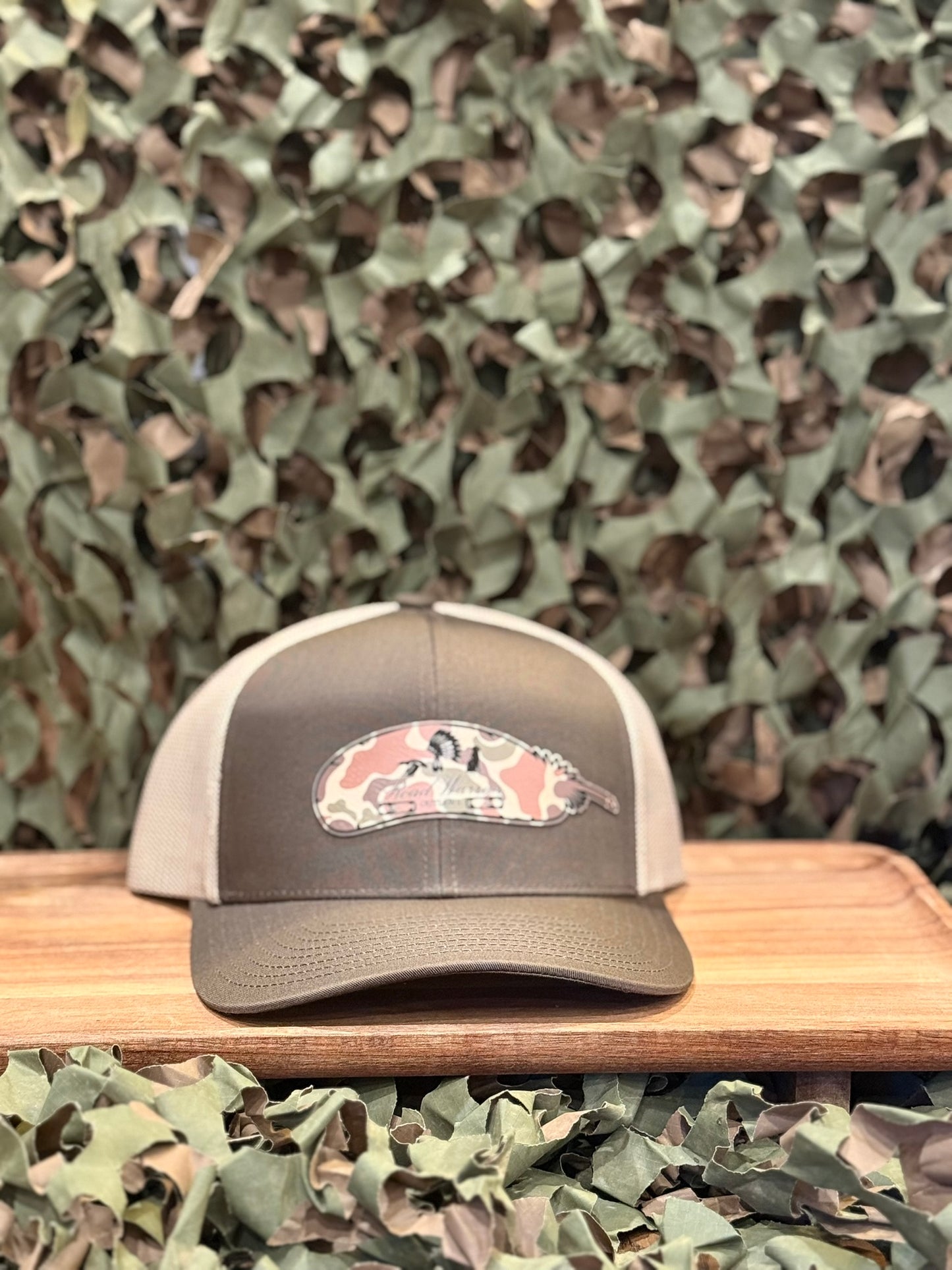 Brown Turkey Feather RWO Cap